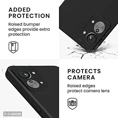 Back Cover for OnePlus Nord 2T 5G Black Grip Case Silicon Pack of 1-thumb3