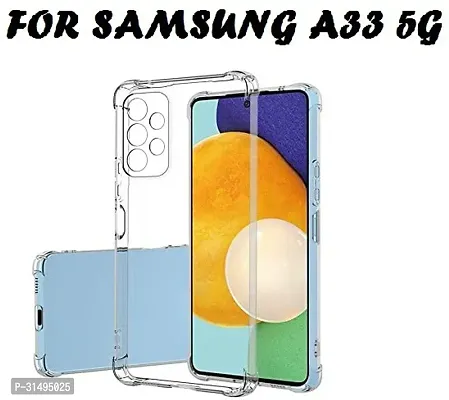 ROYALBASE Back Cover for Samsung Galaxy A33 5G Transparent Grip Case Silicon Pack of 1-thumb0