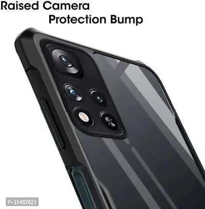 Back Cover for Xiaomi 11i Hyper ChagreMi 11i Black Camera Bump Protector Pack of 1-thumb3