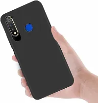 ROYALBASE Back Cover for Vivo U20 Black Grip Case Silicon Pack of 1-thumb2