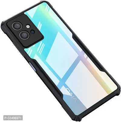 ROYALBASE Back Cover for Vivo T1 5G Vivo Y75 5GIQOO Z6 5G Black Camera Bump Protector Silicon Pack of 1-thumb0