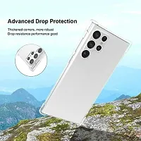 Back Cover for Samsung Galaxy S23 Ultra 5G Transparent Camera Bump Protector Silicon Pack of 1-thumb3