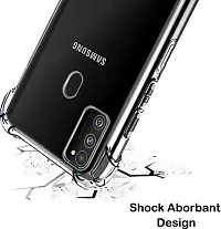 Back Cover for Samsung Galaxy M21 Transparent Grip Case Pack of 1-thumb2