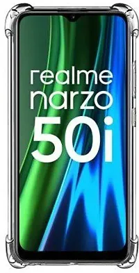 ROYALBASE Back Cover for Realme Narzo 50A Transparent Grip Case Silicon Pack of 1-thumb3