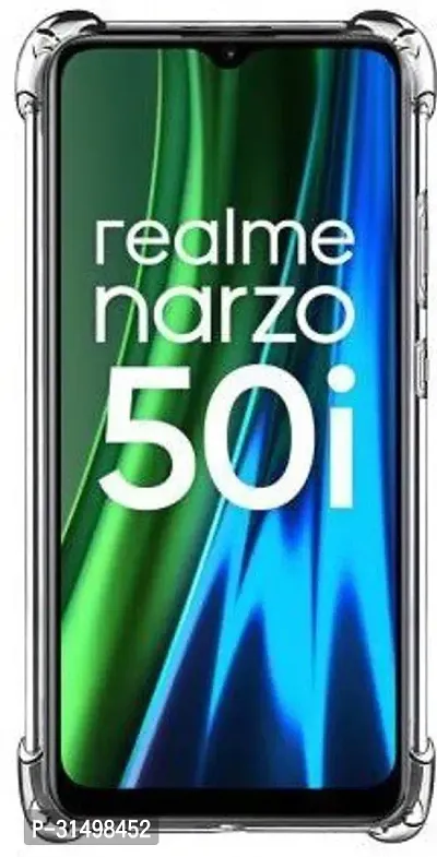 ROYALBASE Back Cover for Realme Narzo 50A Transparent Grip Case Silicon Pack of 1-thumb4