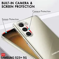 Back Cover for SAMSUNG Galaxy S23 Plus SAMSUNG Galaxy S23 +5G Transparent Camera Bump Protector Silicon Pack of 1-thumb2