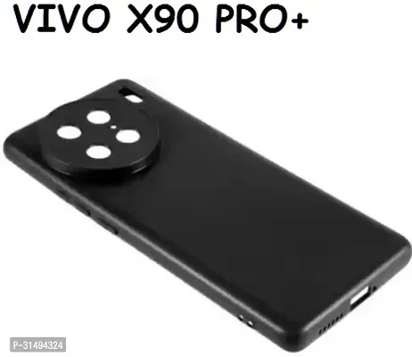 Back Cover for Vivo X90 Pro Plus 5G Black Silicon Pack of 1