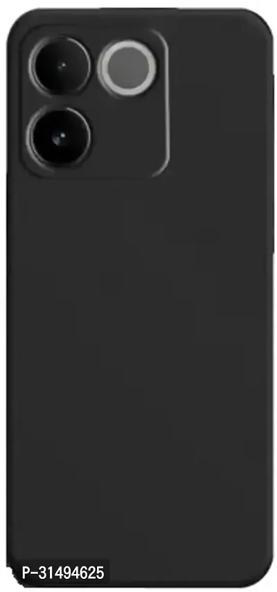 Back Cover for Vivo T2 Pro 5G CA Black Camera Bump Protector Silicon Pack of 1-thumb0