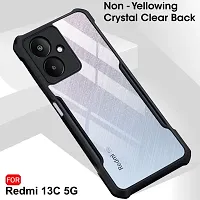 ROYABASE Back Cover for Redmi 13C 5G ip Black Grip Case Silicon Pack of 1-thumb3