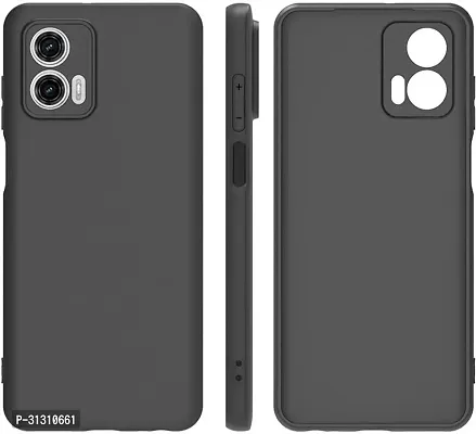 ROYALBASE Back Cover for Moto G85 5G CA Black Grip Case Pack of 1