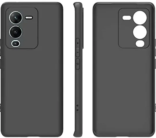 CELZO Silicon Back Cover Case for Vivo V25 Pro (5G) - Black