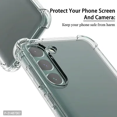 Back Cover for SAMSUNG Galaxy S23 FE Transparent Camera Bump Protector Silicon Pack of 1-thumb3