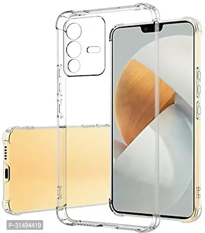 Back Cover for Vivo V23 Pro 5G Transparent Grip Case Silicon Pack of 1-thumb0