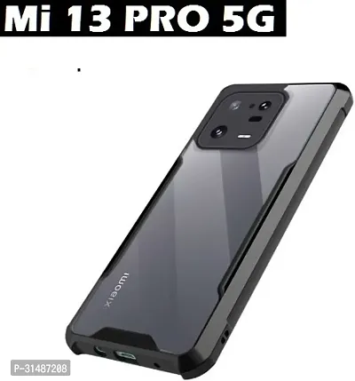 Back Cover for Xiaomi 13 Pro 5G Mi 13 Pro 5G Black Camera Bump Protector Pack of 1