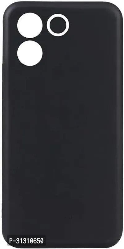 ROYALBASE Back Cover for Vivo T2 Pro 5G CA Black Grip Case Silicon Pack of 1-thumb2