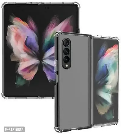 ROYALBASE Back Cover for Samsung Galaxy Z Fold 3 Samsung Galaxy Z Fold 3 Transparent Grip Case Silicon Pack of 1-thumb0