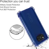 Back Cover for Realme Poco x3 Pro Transparent Grip Case Pack of 1-thumb3