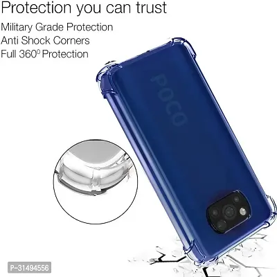 Back Cover for Realme Poco x3 Pro Transparent Grip Case Pack of 1-thumb4