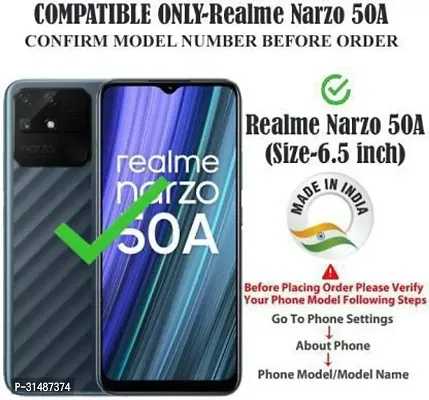 Back Cover for Realme Narzo 50A Transparent Grip Case Silicon Pack of 1-thumb2