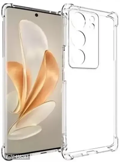 ROYALBASE Back Cover for vivo V29 Pro 5G Transparent Silicon Pack of 1