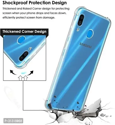 ROYALBASE Back Cover for SAMSUNG GALAXY A30 Transparent Grip Case Silicon Pack of 1-thumb4