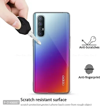 ROYALBASE Back Cover for Oppo Reno3 Pro Transparent Grip Case Silicon Pack of 1-thumb2