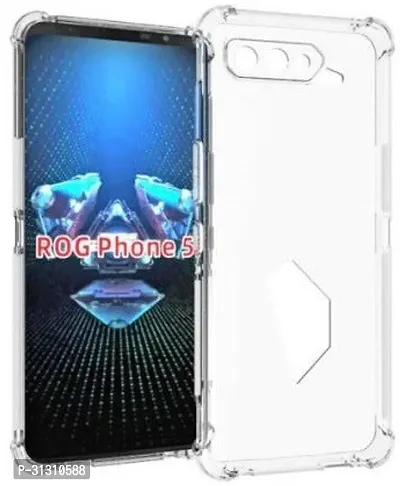 ROYALBASE Back Cover for Asus ROG Phone 5 Transparent Flexible Silicon Pack of 1