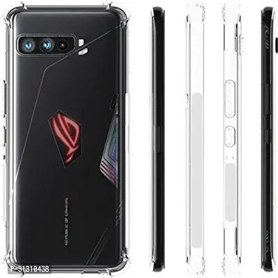 ROYALBASE Back Cover for Asus ROG Phone 3 Transparent Grip Case Silicon Pack of 1-thumb4