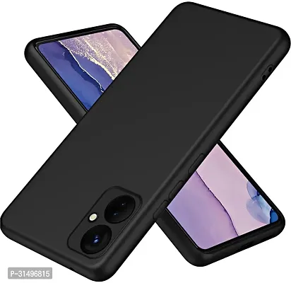 ROYALBASE Back Cover for Redmi 13C 5G   Poco C65 Black Grip Case Silicon Pack of 1