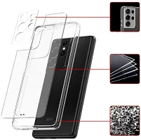 ROYALBASE Back Cover for Samsung Galaxy S22 Ultra 5G Transparent Silicon Pack of 1-thumb2