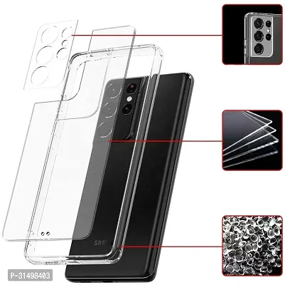 ROYALBASE Back Cover for Samsung Galaxy S22 Ultra 5G Transparent Silicon Pack of 1-thumb3