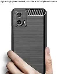 Back Cover for Moto G34 5G ZB Black Grip Case Silicon Pack of 1-thumb3