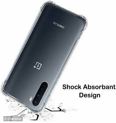 Back Cover for OnePlus Nord Transparent Grip Case Pack of 1-thumb4