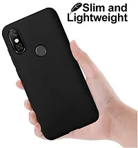 ROYALBASE Back Cover for Mi Redmi 6 pro Black Grip Case Silicon Pack of 1-thumb3