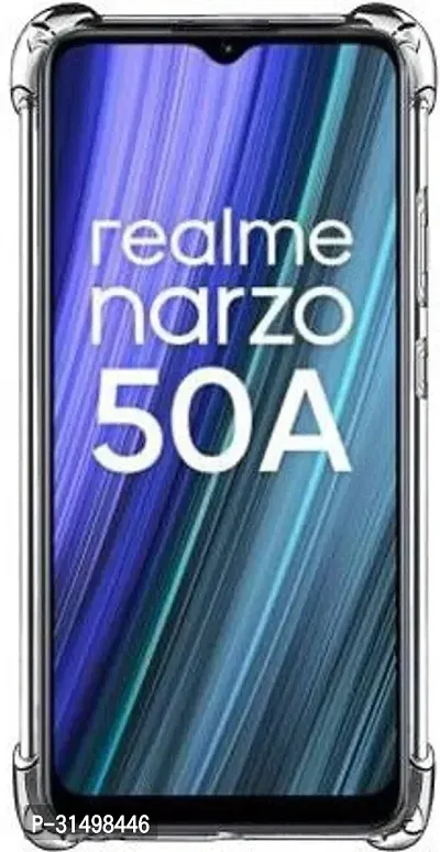 ROYALBASE Back Cover for Realme Narzo 50A Transparent Silicon-thumb3