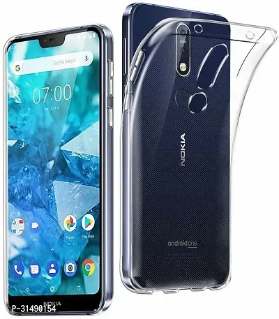 Back Cover for NOKIA 7.1 2018 Transparent Grip Case Silicon Pack of 1