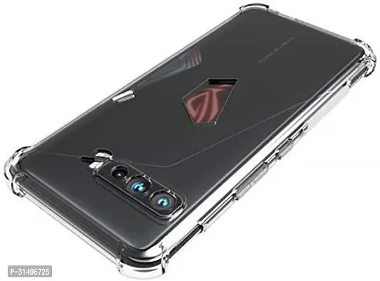 ROYALBASE Back Cover for Asus ROG Phone 3 Transparent Grip Case Silicon Pack of 1-thumb3