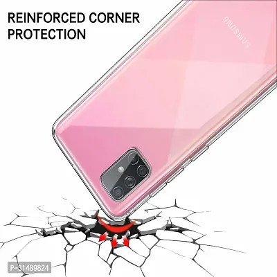 Back Cover for Samsung Galaxy A51 Transparent Grip Case Pack of 1-thumb3