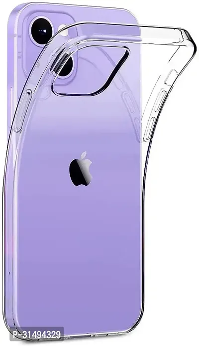 Back Cover for iPhone 14  APPLE iPhone 14 Transparent Silicon Pack of 1-thumb0