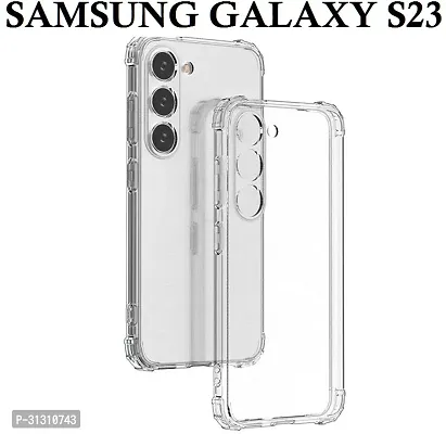 ROYALBASE Back Cover for Samsung Galaxy S23 Transparent Shock Proof Silicon Pack of 1-thumb0