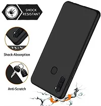 Back Cover for Samsung Galaxy A11 Black Grip Case Silicon Pack of 1-thumb3