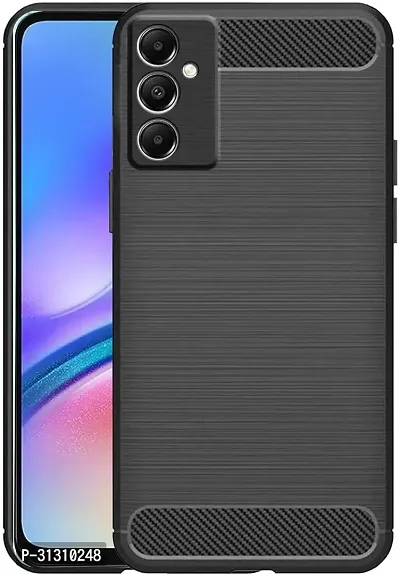 ROYALBASE Back Cover for Samsung Galaxy A15 5G ZB Black Camera Bump Protector Silicon Pack of 1-thumb0