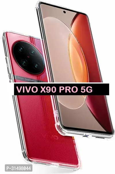 ROYALBASE Back Cover for Vivo X90 Pro 5G Transparent Shock Proof Silicon Pack of 1