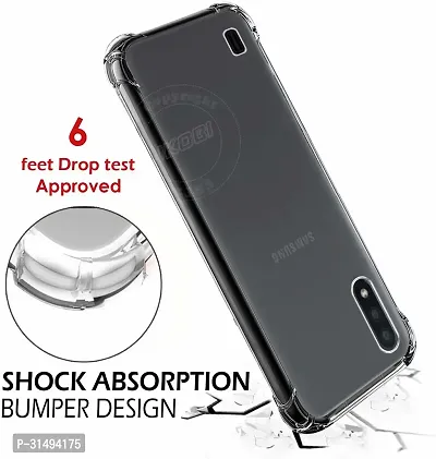 ROYALBASE Back Cover for Samsung Galaxy M01 Transparent Grip Case Silicon Pack of 1-thumb2