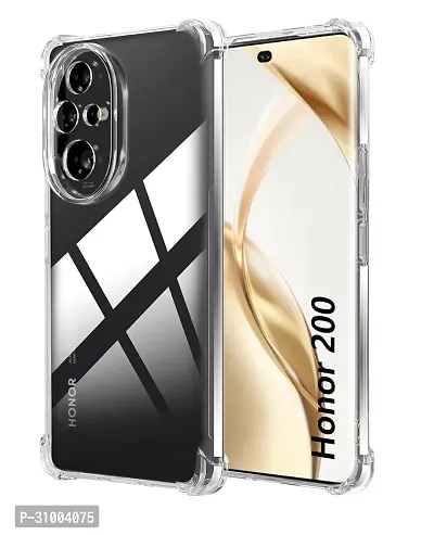 CASEHUNT Compitable with HONOR 200 BM Transparent Back Cover Shock Proof Soft Case Cushioned Edges for Ultimate Protection