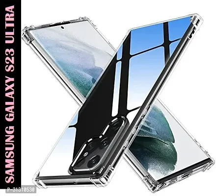 ROYALBASE Back Cover for Samsung Galaxy S23 Ultra 5G Transparent Camera Bump Protector Silicon Pack of 1-thumb0