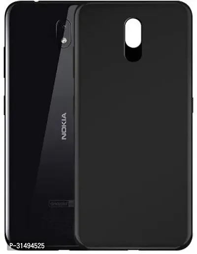 Back Cover for NOKIA 3.2 Black Grip Case Silicon Pack of 1-thumb2