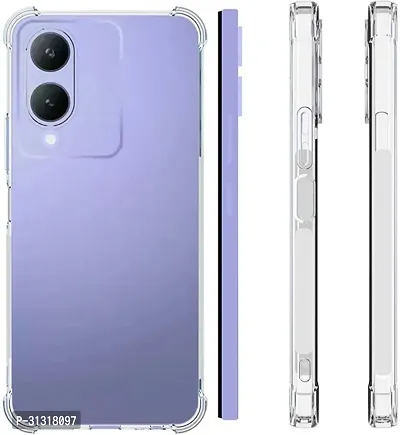 ROYALBASE Back Cover for BMTP-Vivo Y17S - 1 Transparent Camera Bump Protector Silicon Pack of 1