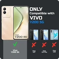 ROYALBASE Back Cover for vivo Y200 5G Black Grip Case Silicon Pack of 1-thumb2