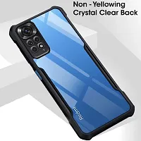 Back Cover for Redmi Note 11S Black Camera Bump Protector Pack of 1-thumb1